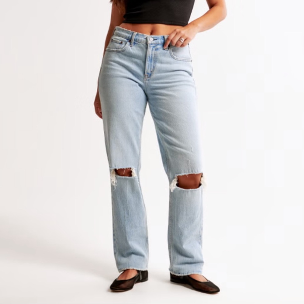 Curve Love 90s Ultra High Rise Straight Jeans